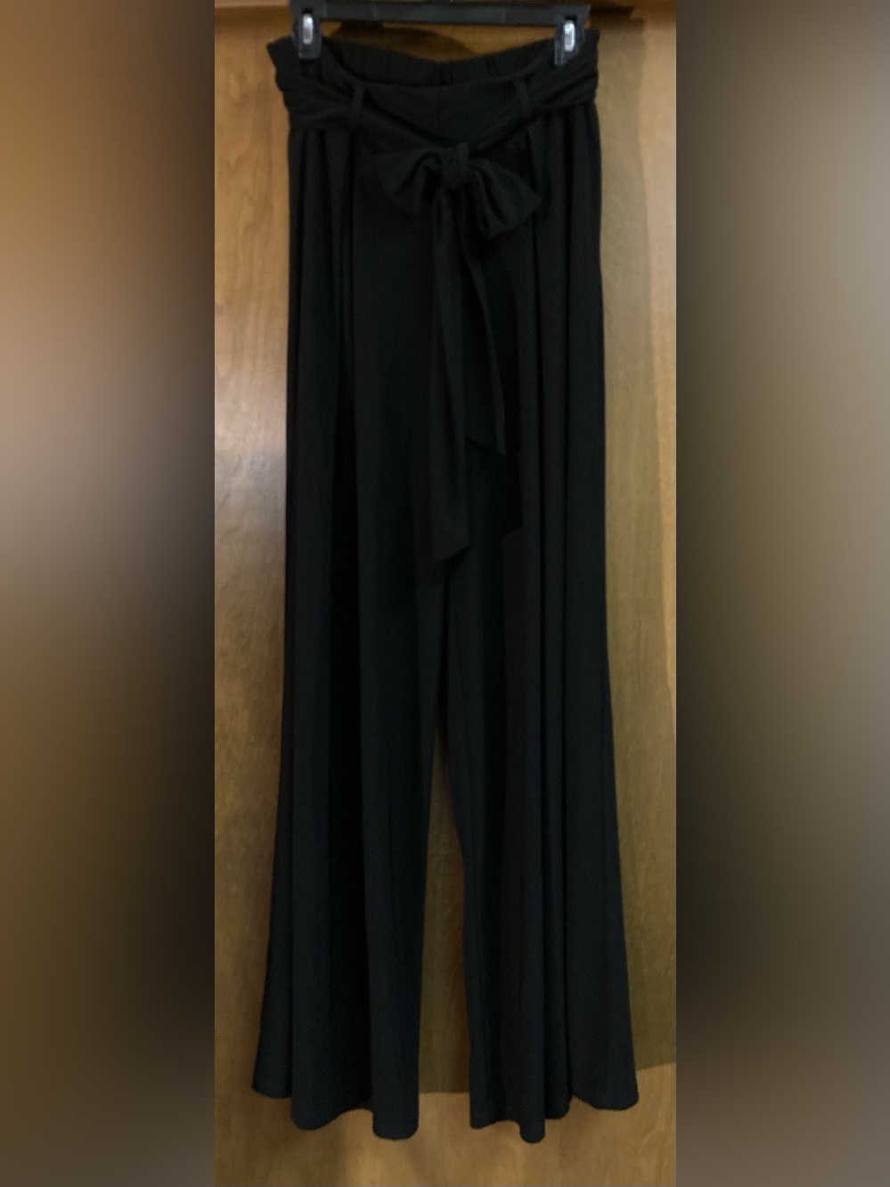 Marla Wynne Classic Black Wide-Leg Pants